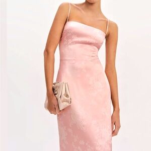 Reformation pink floral Frankie dress